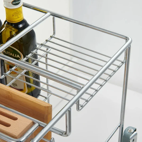 Multifunctional Kitchen Cabinet Accessories Sliding Drawer Metal Steel Pull Out Wire Basket - Image 2